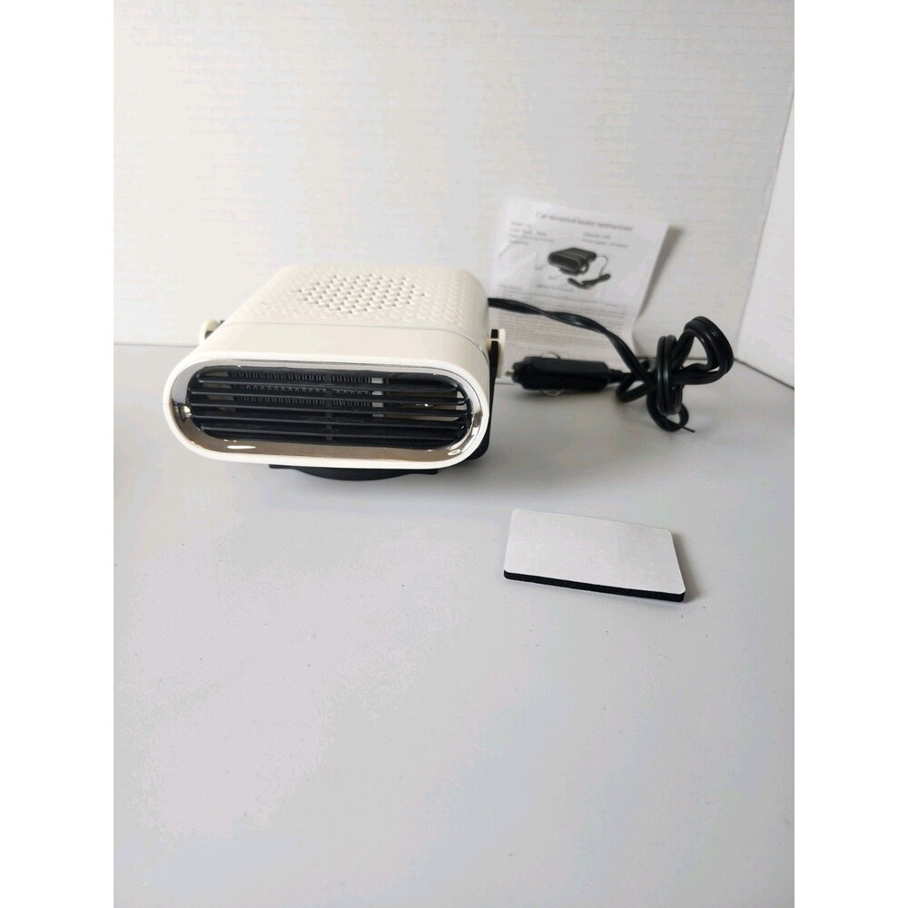 12V Portable Car HeaterFan Windshield Defroster White